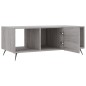 vidaXL Mesa de centro madera contrachapada gris Sonoma 102x50x40 cm vidaXL Mesa de centro madera contrachapada gris Sonoma 102x50x40 cm