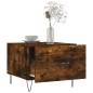 vidaXL Mesa de centro madera contrachapada roble ahumado 50x50x40 cm vidaXL Mesa de centro madera contrachapada roble ahumado 50x50x40 cm