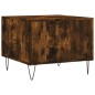 vidaXL Mesa de centro madera contrachapada roble ahumado 50x50x40 cm vidaXL Mesa de centro madera contrachapada roble ahumado 50x50x40 cm