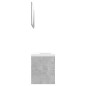 vidaXL Juego de muebles de baño madera de ingeniería gris hormigón