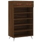 vidaXL Zapatero madera de ingeniería roble marrón 60x35x105 cm