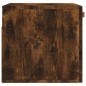 vidaXL Armario de pared madera ingeniería roble ahumado 60x36,5x35 cm