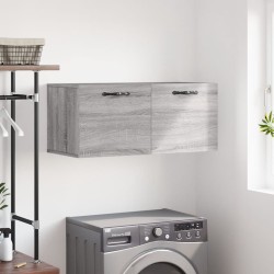 vidaXL Armario de pared madera de ingeniería gris Sonoma 80x36,5x35 cm