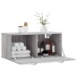vidaXL Armario de pared madera de ingeniería gris Sonoma 80x36,5x35 cm