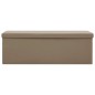 vidaXL Banco con almacenaje plegable capuchino PVC vidaXL Banco con almacenaje plegable capuchino PVC