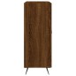 vidaXL Aparador de madera de ingeniería marrón roble 69,5x34x90 cm vidaXL Aparador de madera de ingeniería marrón roble 69,5x34x90 cm