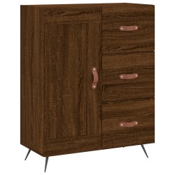 vidaXL Aparador de madera de ingeniería marrón roble 69,5x34x90 cm