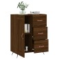 vidaXL Aparador de madera de ingeniería marrón roble 69,5x34x90 cm vidaXL Aparador de madera de ingeniería marrón roble 69,5x34x90 cm