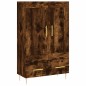 vidaXL Aparador alto madera de ingeniería roble ahumado 69,5x31x115 cm vidaXL Aparador alto madera de ingeniería roble ahumado 69,5x31x115 cm