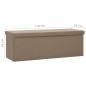 vidaXL Banco con almacenaje plegable capuchino PVC vidaXL Banco con almacenaje plegable capuchino PVC