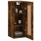 vidaXL Armario de pared madera ingeniería roble ahumado 34,5x34x90 cm vidaXL Armario de pared madera ingeniería roble ahumado 34,5x34x90 cm