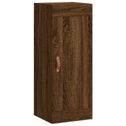 vidaXL Armario de pared madera ingeniería marrón roble 34,5x34x90 cm