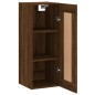 vidaXL Armario de pared madera ingeniería marrón roble 34,5x34x90 cm vidaXL Armario de pared madera ingeniería marrón roble 34,5x34x90 cm