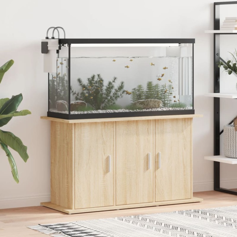 vidaXL Soporte de acuario madera ingeniería roble Sonoma 101x41x58 cm vidaXL Soporte de acuario madera ingeniería roble Sonoma 101x41x58 cm