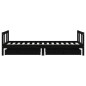 vidaXL Estructura de cama infantil con cajones madera negro 90x190 cm vidaXL Estructura de cama infantil con cajones madera negro 90x190 cm
