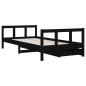 vidaXL Estructura de cama infantil con cajones madera negro 90x190 cm vidaXL Estructura de cama infantil con cajones madera negro 90x190 cm