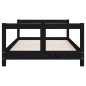 vidaXL Estructura de cama para niños madera de pino negro 80x160 cm vidaXL Estructura de cama para niños madera de pino negro 80x160 cm