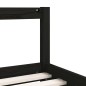 vidaXL Estructura de cama para niños madera de pino negro 80x160 cm vidaXL Estructura de cama para niños madera de pino negro 80x160 cm