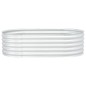 vidaXL Arriate de acero galvanizado plateado 160x80x44 cm vidaXL Arriate de acero galvanizado plateado 160x80x44 cm