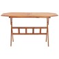 vidaXL Mesa de jardín plegable madera maciza de acacia 135x85x75 cm 