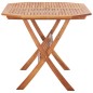 vidaXL Mesa de jardín plegable madera maciza de acacia 135x85x75 cm 