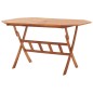 vidaXL Mesa de jardín plegable madera maciza de acacia 135x85x75 cm 