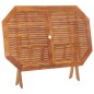vidaXL Mesa de jardín plegable madera maciza de acacia 135x85x75 cm 
