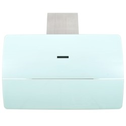 vidaXL Campana extractora pared 90 cm acero inoxidable 756 m³/h blanco