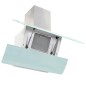 vidaXL Campana extractora pared 90 cm acero inoxidable 756 m³/h blanco