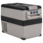 vidaXL Nevera con asa PP y PE negro y gris 55 L vidaXL Nevera con asa PP y PE negro y gris 55 L