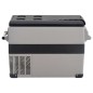 vidaXL Nevera con asa PP y PE negro y gris 55 L vidaXL Nevera con asa PP y PE negro y gris 55 L