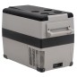 vidaXL Nevera con asa PP y PE negro y gris 55 L vidaXL Nevera con asa PP y PE negro y gris 55 L