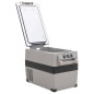 vidaXL Nevera con asa PP y PE negro y gris 55 L vidaXL Nevera con asa PP y PE negro y gris 55 L