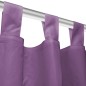 vidaXL Cortinas de micro-raso con bucles 2 unidades 140x225 cm lila