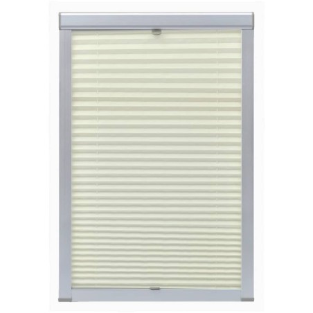 vidaXL Persiana plisada crema SK08