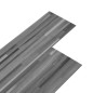vidaXL Lamas para suelo no autoadhesivas PVC gris a rayas 4,46 m² 3 mm vidaXL Lamas para suelo no autoadhesivas PVC gris a rayas 4,46 m² 3 mm