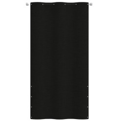 vidaXL Toldo pantalla para balcón de tela oxford negro 120x240 cm