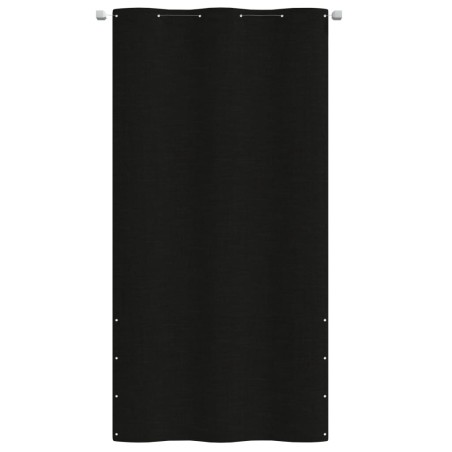 vidaXL Toldo pantalla para balcón de tela oxford negro 120x240 cm