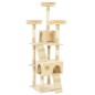 vidaXL Rascador para gatos poste rascador de sisal 170 cm beige vidaXL Rascador para gatos poste rascador de sisal 170 cm beige