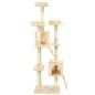 vidaXL Rascador para gatos poste rascador de sisal 170 cm beige vidaXL Rascador para gatos poste rascador de sisal 170 cm beige