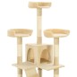 vidaXL Rascador para gatos poste rascador de sisal 170 cm beige vidaXL Rascador para gatos poste rascador de sisal 170 cm beige