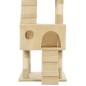 vidaXL Rascador para gatos poste rascador de sisal 170 cm beige vidaXL Rascador para gatos poste rascador de sisal 170 cm beige