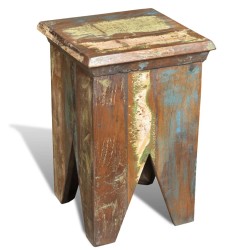 vidaXL Taburete de madera maciza reciclada 