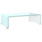 vidaXL Mueble TV/Elevador de monitor cristal verde 40x25x11 cm