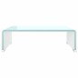 vidaXL Mueble TV/Elevador de monitor cristal verde 40x25x11 cm