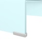 vidaXL Mueble TV/Elevador de monitor cristal verde 40x25x11 cm