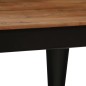 vidaXL Mesa de comedor de madera de acacia maciza y acero 120x60x76 cm vidaXL Mesa de comedor de madera de acacia maciza y acero 120x60x76 cm