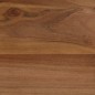 vidaXL Mesa de comedor de madera de acacia maciza y acero 120x60x76 cm vidaXL Mesa de comedor de madera de acacia maciza y acero 120x60x76 cm