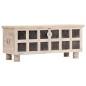 vidaXL Caja de almacenaje madera maciza de acacia 110x40x45 cm blanco vidaXL Caja de almacenaje madera maciza de acacia 110x40x45 cm blanco