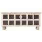 vidaXL Caja de almacenaje madera maciza de acacia 110x40x45 cm blanco vidaXL Caja de almacenaje madera maciza de acacia 110x40x45 cm blanco